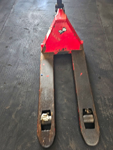 Manual red pallet truck - manual,
