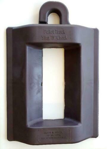Pallet truck chock - stop, holder